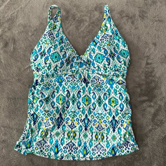 Tommy Bahama Swimsuit Tankini Top Women's XL Blue - Picture 1 of 5
